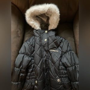 ZeroXposure girls winter puffer jacket with fake fur hood 10/12